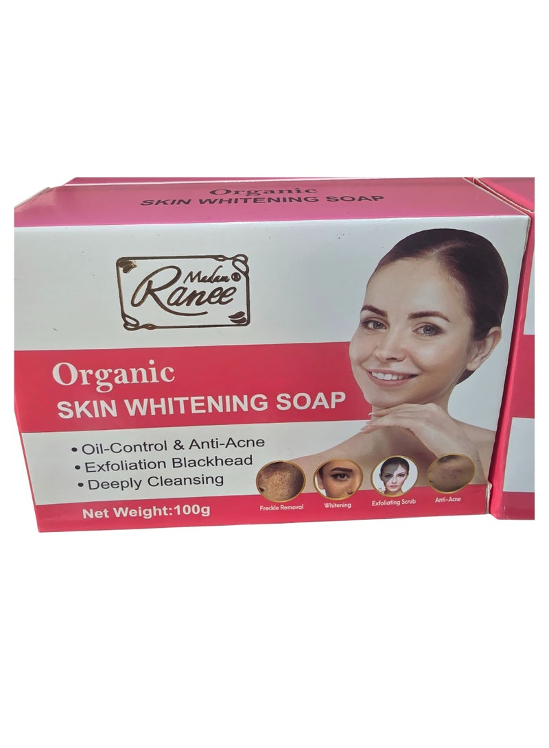 Organic Skin Whitening Soap - Oil-Control and Deep Cleansing Bar with Blackhead Defense